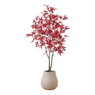 仿真绿植高端轻奢红枫树室内客厅餐厅酒店书房茶室禅意高级感假树