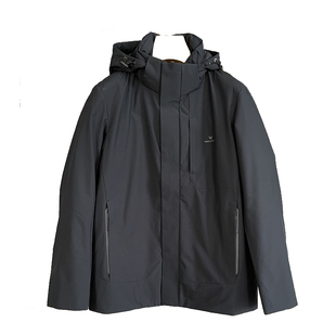 报喜鸟羽绒服男冬季外套商务黑色男款中长款男装品牌正品男士上衣