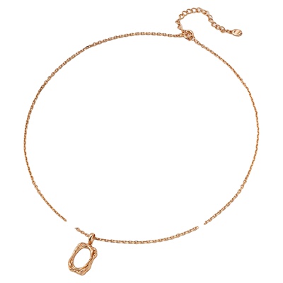 小众设计925银镀金几何项链