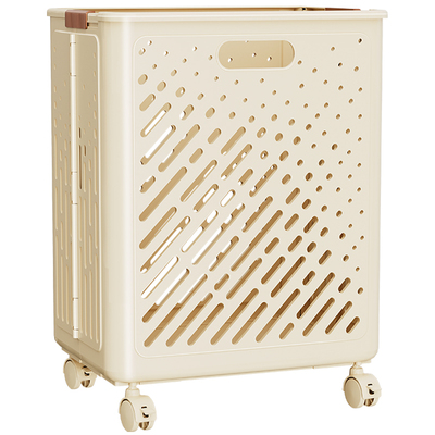 一森可折叠带轮镂空透气抗压衣篓