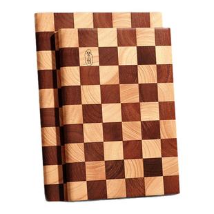 棋盘格菜板进口原木食品级抗菌防霉家用实木厨房专用砧案板切菜板