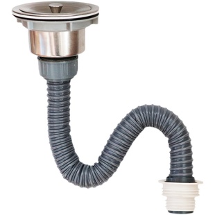 厨房下水道管子洗菜盆池洗碗槽池盆水槽下水管配件单槽排水管软管