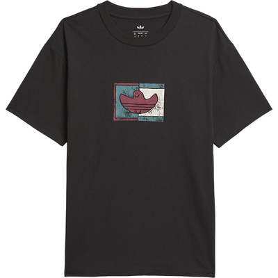 Adidas/阿迪达斯正品三叶草男女宽松图案透气休闲短袖KD4290