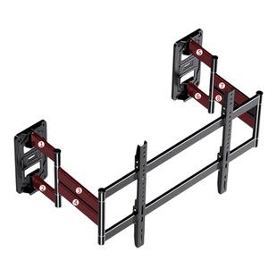 超薄电视机伸缩挂架可内嵌折叠旋转支架适用85英寸海信创维tcl等