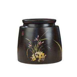建水紫陶斗茶罐迷你便携茶叶罐家用密封罐小号散茶罐醒茶高档精品