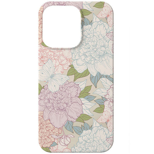 原创设计复古风小清新插画适用苹果17PROMAX手机壳菲林iphone16plus15pro13mini日韩艺术花园磨砂全包大孔INS