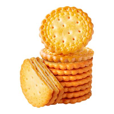 良品铺子夹心咸蛋黄小圆饼干2026新品休闲零食解馋办公室早餐小吃