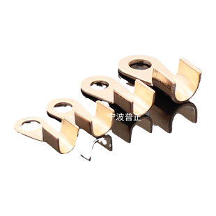 汽车50A 60A 80A 100A 200A铜鼻子紫铜搭线端子 圆形搭铁电瓶接线