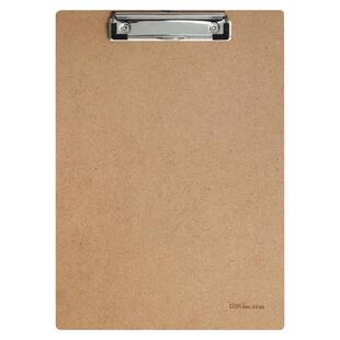 得力书写板夹A4/A5文件夹写字垫板学生用试卷夹书写板夹办公用品文具档案资料册夹子木质点菜单板夹