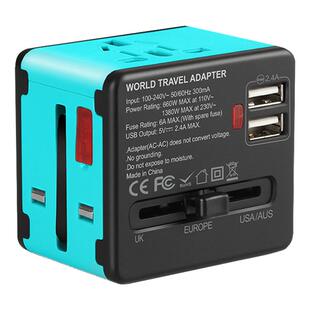 FISHFINE转换插头全球通用转换头欧标英标出国旅行万能插座转换器