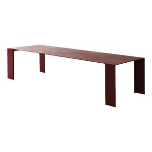 意大利porro全金属长方形会议办公桌极简轻奢大平层Metallico餐桌