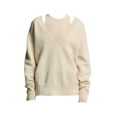 Mogas羊毛混纺毛衣两件套