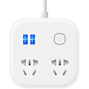 两脚插座排插插排2脚插头二项拖线板多功能带usb两孔扦座家用电源