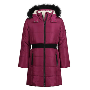 瑕疵 H840童装110-150码欧美儿童中长款棉袄棉衣冬季女童宽松外贸