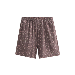 芬腾2026新款女纯棉碎花短裤春夏宽松薄款松紧腰家居裤可外穿单裤