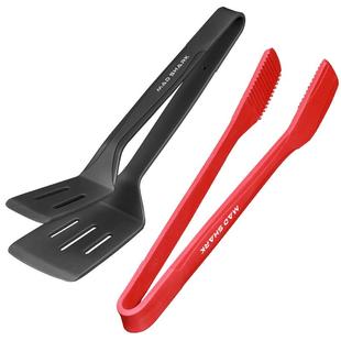 【自营】狂鲨硅胶牛排夹子厨房食物烧烤肉食品面包煎鱼铲夹耐高温