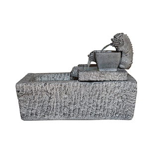 貔貅招财流水小摆件茶室氛围布置室内玄关吸水兽吐水循环水系景观