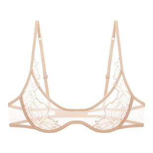 HER SENSES/何识独白系列刺绣抽象线条低U钢圈文胸B132