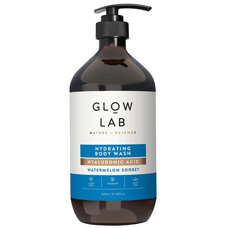 Glow Lab新西兰进口玻尿酸保湿沐浴露825ml滋润锁水嫩肤