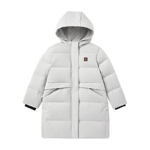 英氏童装羽绒服外套冬季加厚中长款羽绒服保暖中大童防风2024新款