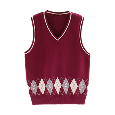 学生校服背心学院风全棉吊带马甲