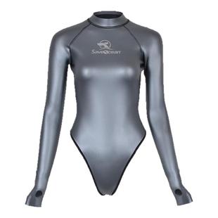 现货BestDive SaveOcean自由潜湿衣女2MM炫彩露背比基尼潜水服