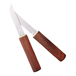 龙凤一体加厚鸳鸯小刀双刀家用厨房削皮刀随身便携水果刀锋利烧烤