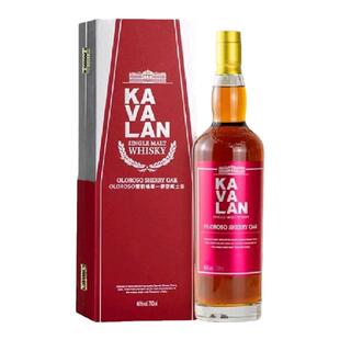 台湾金车KAVALAN噶玛兰 OLOROSO雪莉桶单一麦芽威士忌 700ML