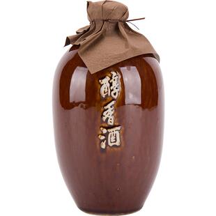 苏州黄酒东吴醇香酒半甜型十年陈单瓶500mL坛装 纯粮酿制苏州老酒