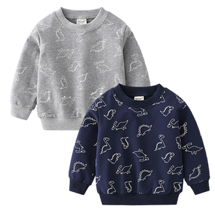 男童长袖卫衣2026春装新款儿童童装宝宝套头休闲纯棉薄款上衣洋气