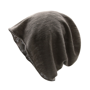 GULESWYCAP日系复古薄款针织堆堆帽子女韩版百搭宽松显脸小冷帽男