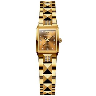 瑞士进口芯正品牌石英方形手表女士小众轻奢钢带女表高档2026新款