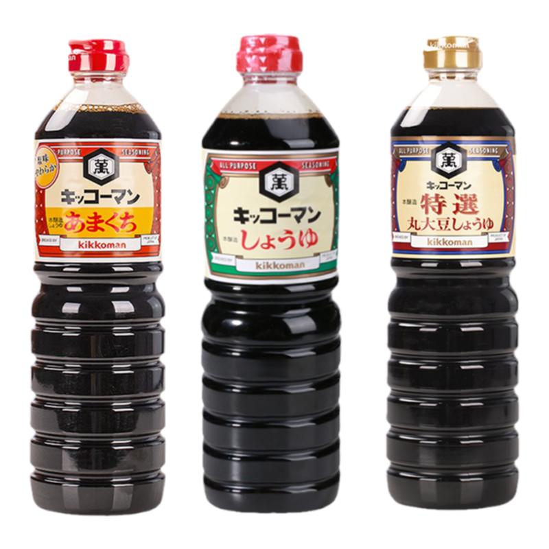 日本进口万字浓口酱油龟甲万酿造酱油生抽炒菜凉拌寿喜锅寿司刺身