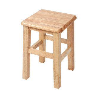 实木方凳原木板凳正方形凳子高45cm家用餐桌凳客厅凳饮食店办公凳