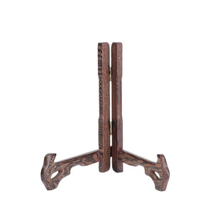 茶叶架子红木盘架子鸡翅木盘架普洱茶饼架实木展示架瓷盘支架摆架