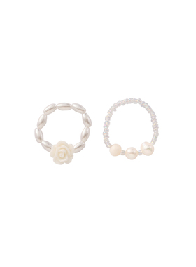 花迹白色玫瑰花朵戒指个性小众