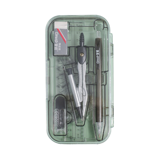 掌握尺子圆规套装初中生专用作图工具学生用尺规套装铅芯三角尺直尺小学生安全机械制图绘图工具包套尺多功能