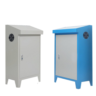 plc控制柜控制箱斜面操作台触摸屏电控柜组装 配电柜 琴式操作台