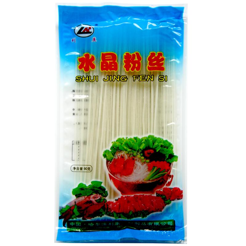东北特产利康水晶粉丝透明土豆马铃薯粉条商用花甲凉拌火锅干粉丝