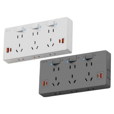 明装扩展插座带开关原位替换多插