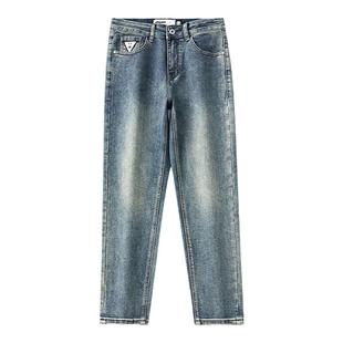 Hi Panda高端牛仔裤男款加绒保暖爆款百搭九分牛仔裤2025新款男潮