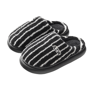 棉拖鞋男士秋冬季2025新款毛绒拖鞋男室内家居厚底踩屎感家用防滑