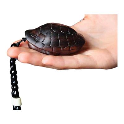 沉香木富甲天下手把件文玩木雕刻龟壳摆件富甲一方随身把玩件车挂