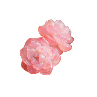 精美小群粉色冰玉多肉植物办公桌桌面装饰易养美观春季开花盆栽