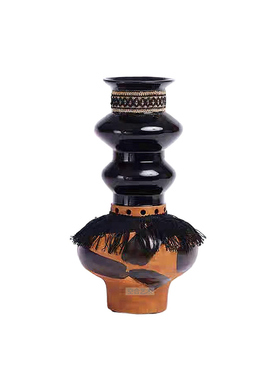 空合中古风花器装饰画果盘软装