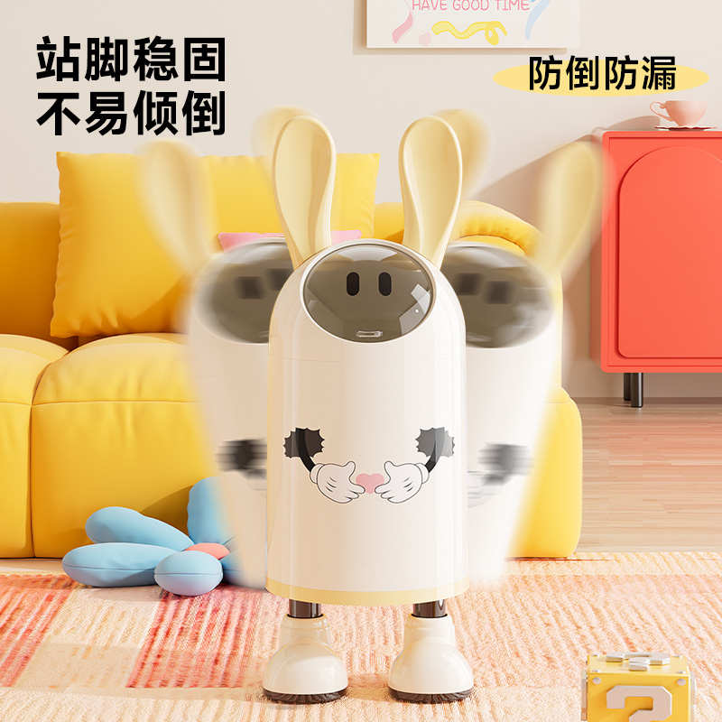 圣诞节氛围布置装饰小配件兔子耳朵垃圾桶大号大容量收纳盒周转箱