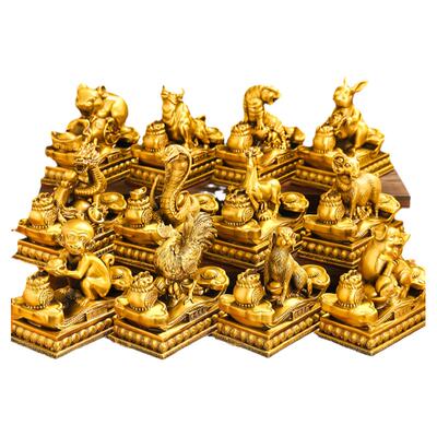 铜十二生肖摆件工艺品客厅吉祥物