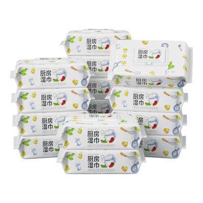 厨房湿巾5包每包80抽共400片