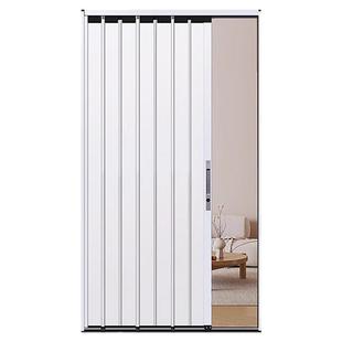 铝合金折叠门推拉门空调油烟隔断厨房卫生间阳台隐形简易伸缩移门