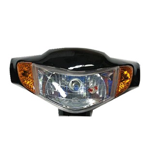 包邮摩托车配件改装头壳国三福喜100巧格一代前大灯转向总成头罩